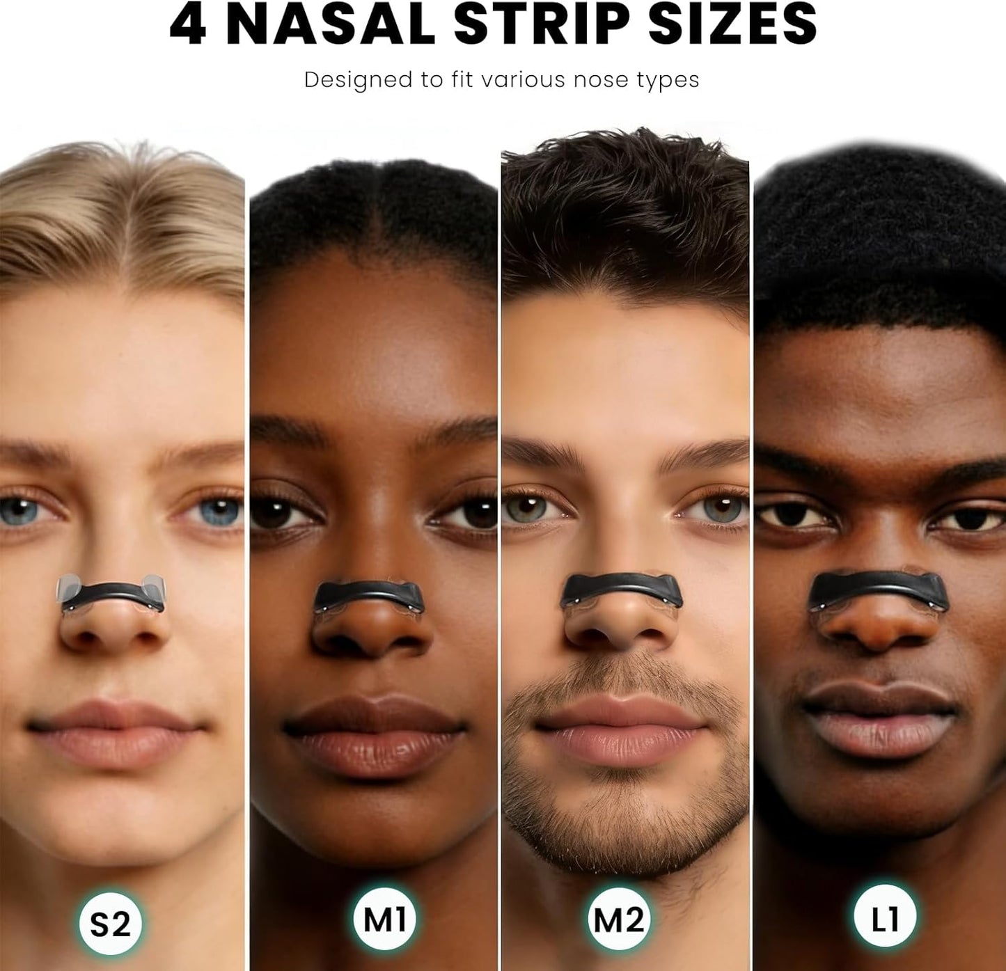 LookscareTM Magnetic Nasal Strips Comfort Band